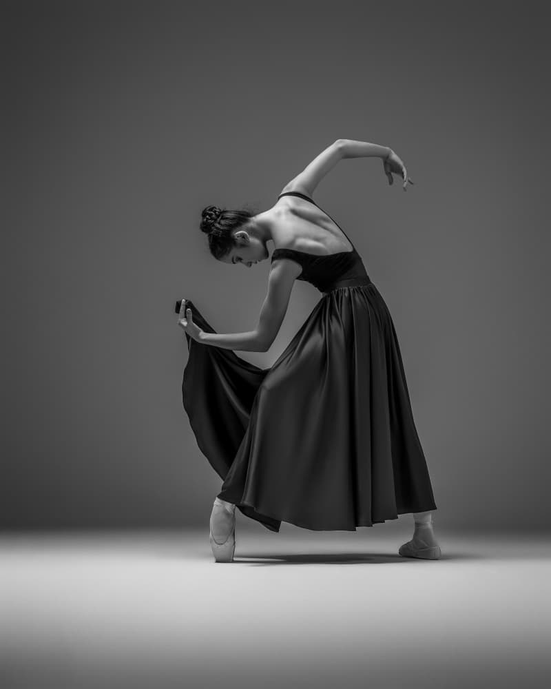 Elegant Ballerina Dance by Marnovin — canvas wall art
