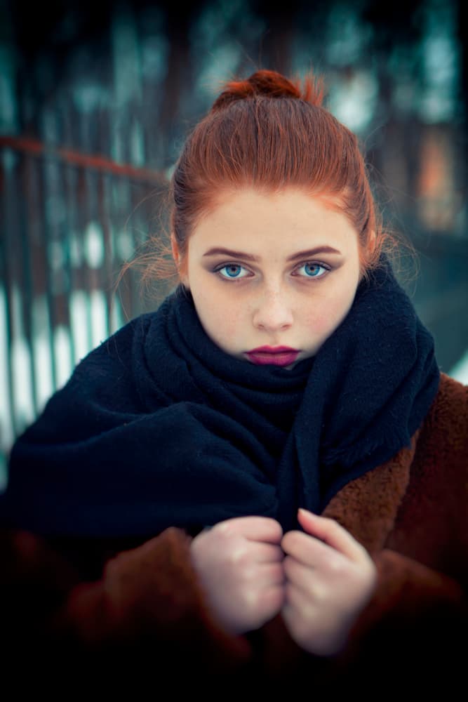 Moody Winter Gaze by Mihai Bogdan R — canvas wall art