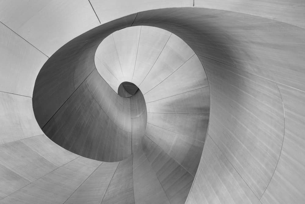 Modern Spiral Staircase by Bo Chen — canvas wall art