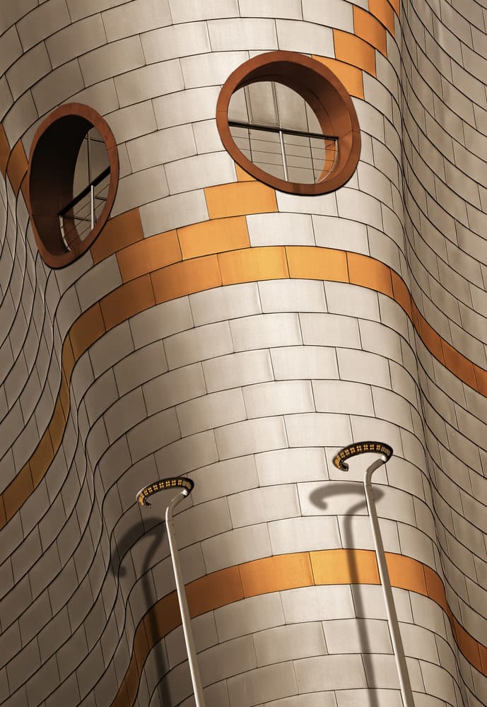 Modern Wavy Architecture by Tomasz Buczkowski ( Tomush ) — canvas wall art