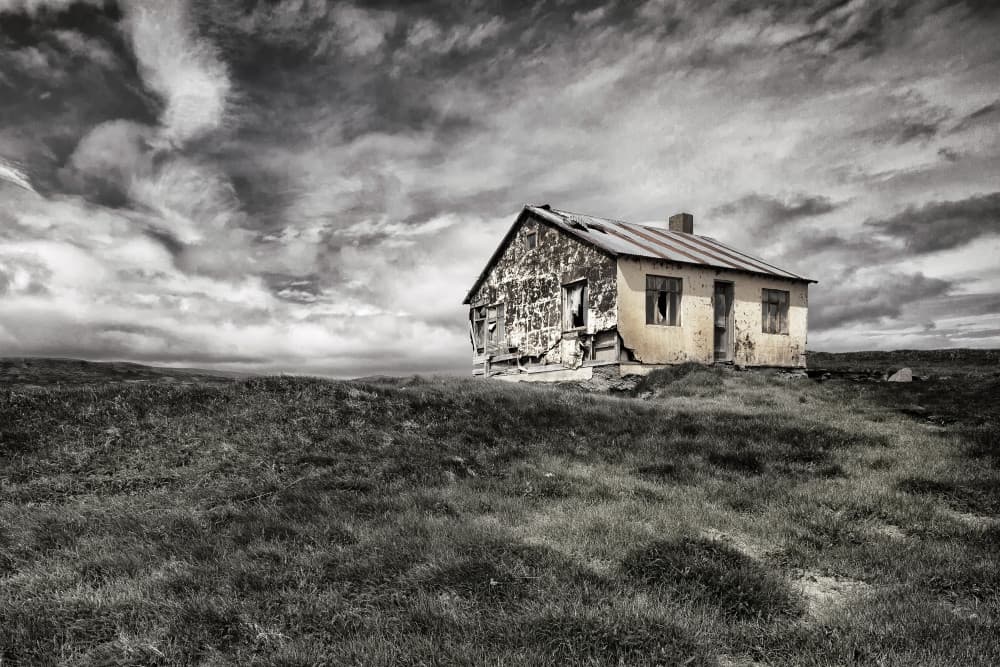 Abandoned Yellow House by Þorsteinn H. Ingibergsson — canvas wall art