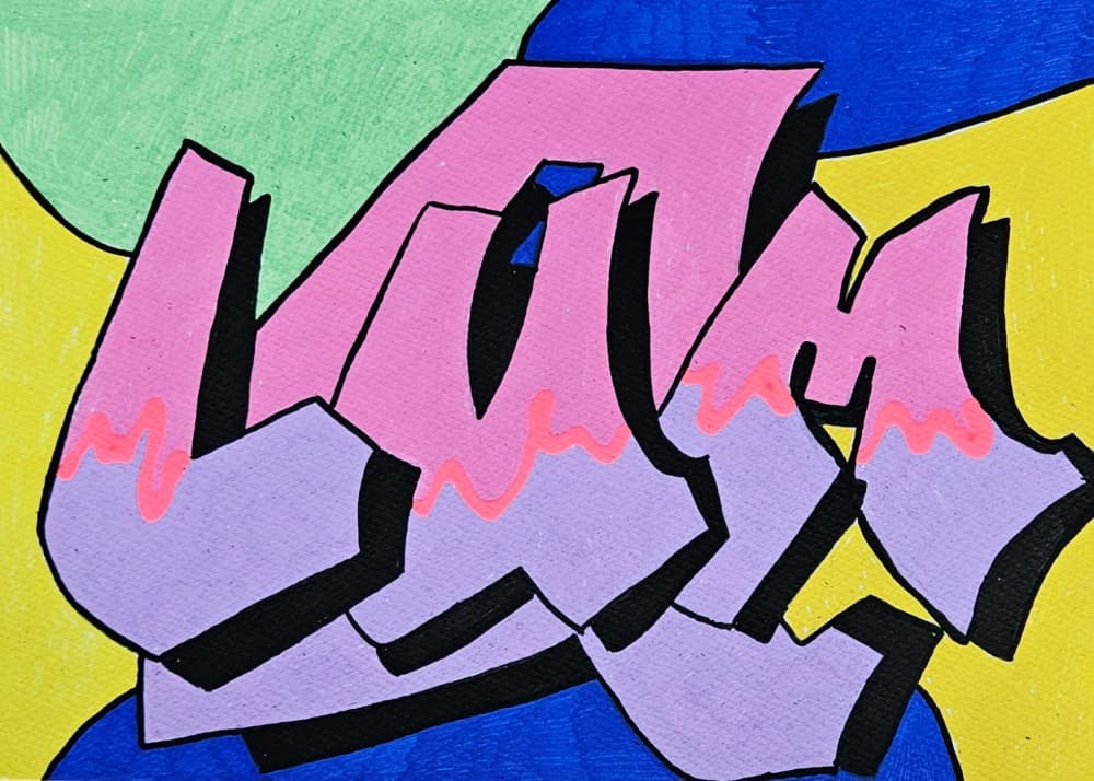 Vibrant Graffiti Letters