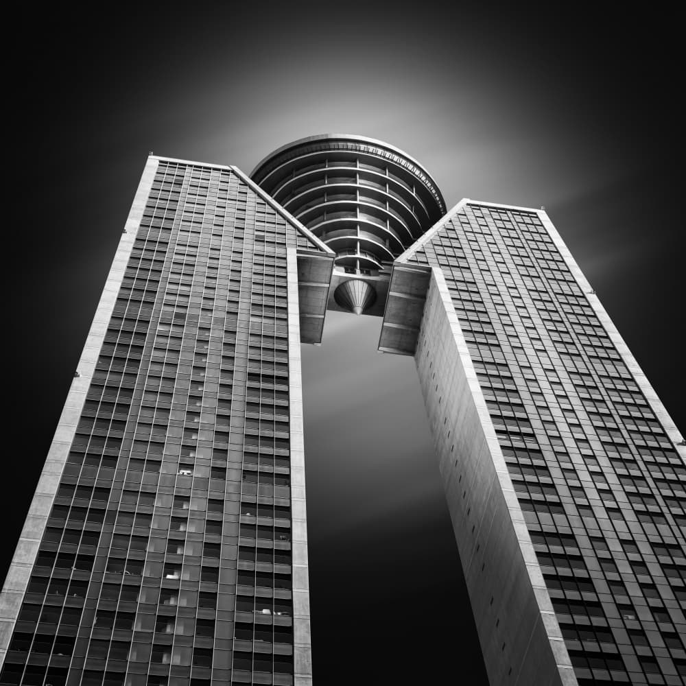 Modern Twin Towers by Antoni Figueras — canvas wall art