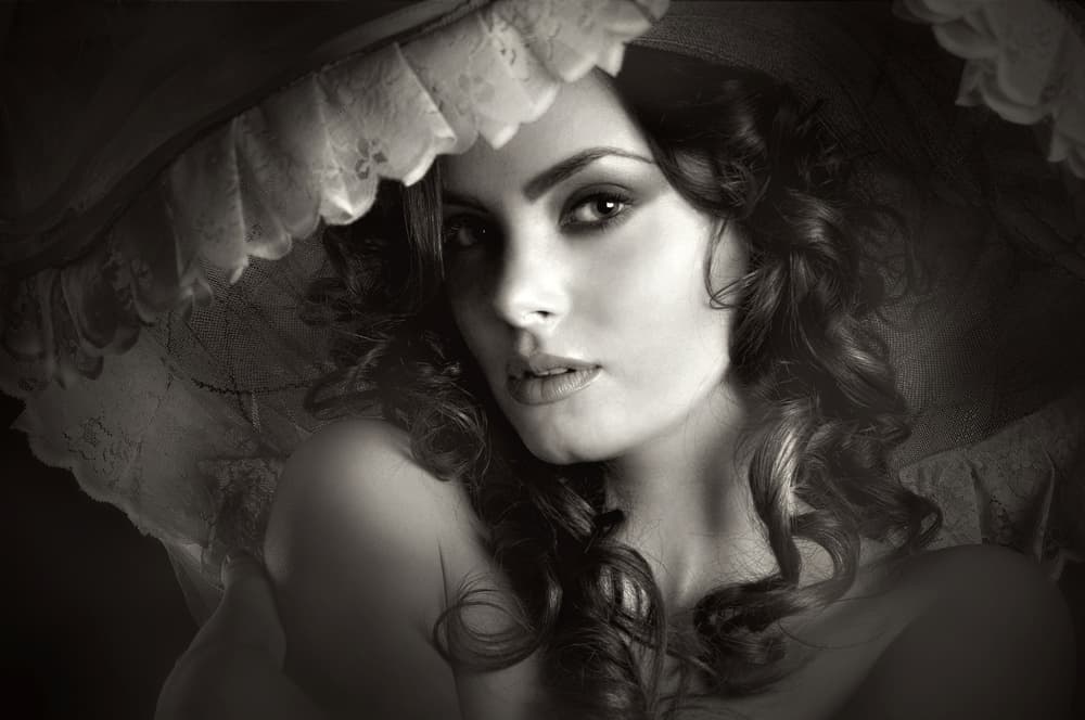 Mysterious Woman Portrait by Adela  Lia Rusu — canvas wall art
