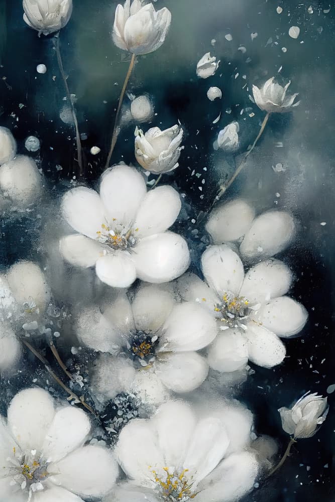 Whispering Blooms by Treechild — canvas wall art