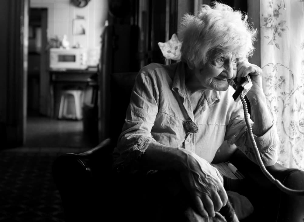 Thoughtful Phone Call by Ellen van Deelen — canvas wall art