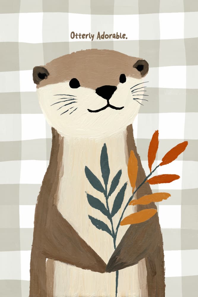 Otterlyadorable by Treechild — canvas wall art