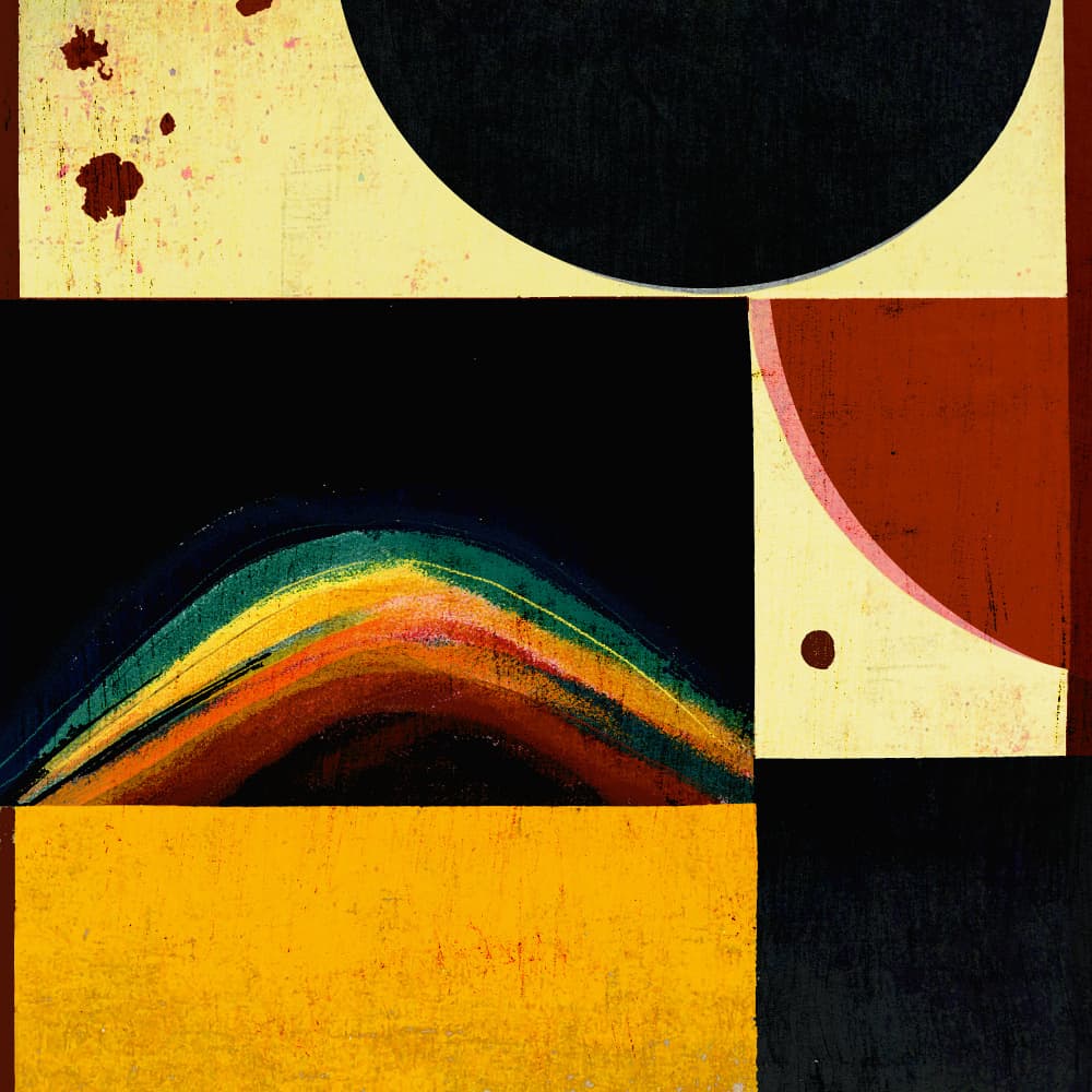 Abstract Eclipse by Treechild — canvas wall art