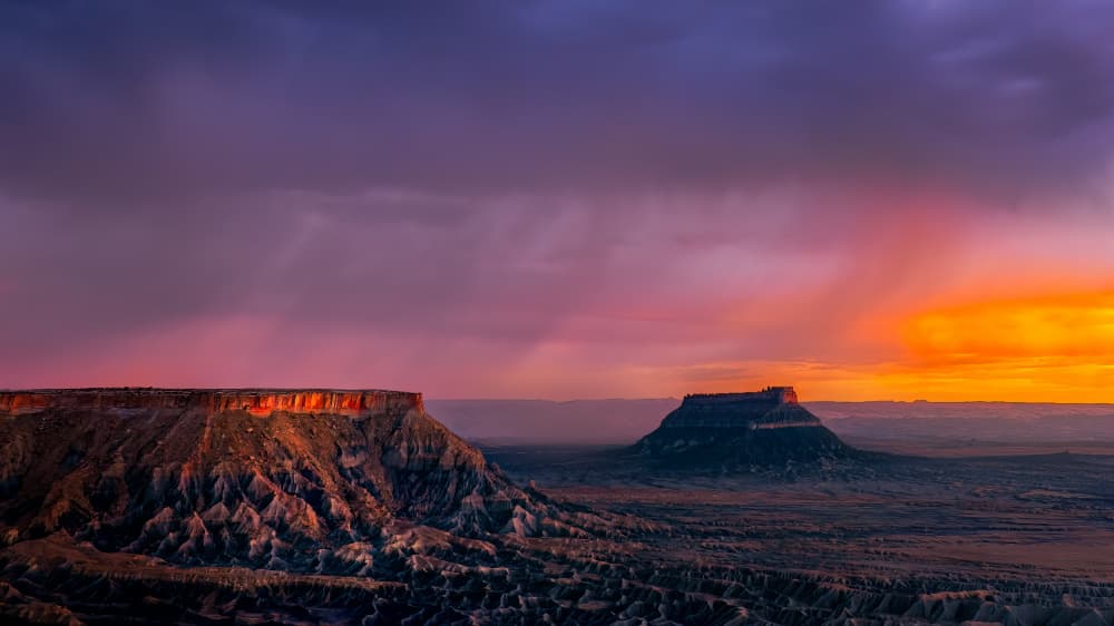 Stormy Desert Sunset by Hanping Xiao — canvas wall art