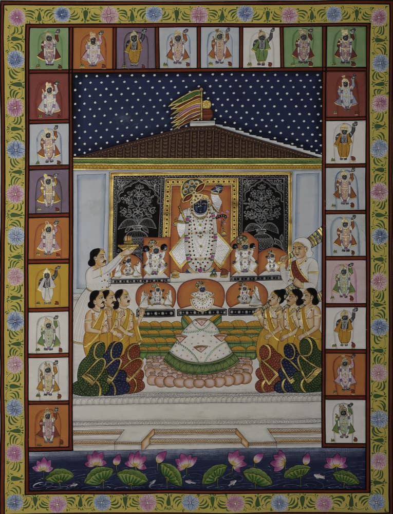 Shrinathji Temple Worship by IMAGINEERS STUDIO — canvas wall art