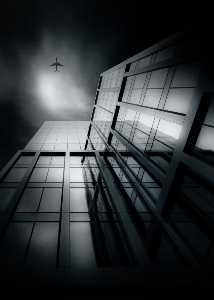 Dramatic City Flight by Rico Cavallo — canvas wall art