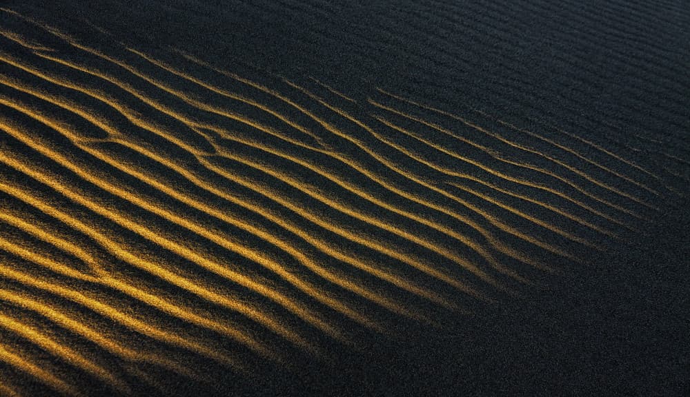 Golden Desert Ripples by Ali Barootkoob — canvas wall art