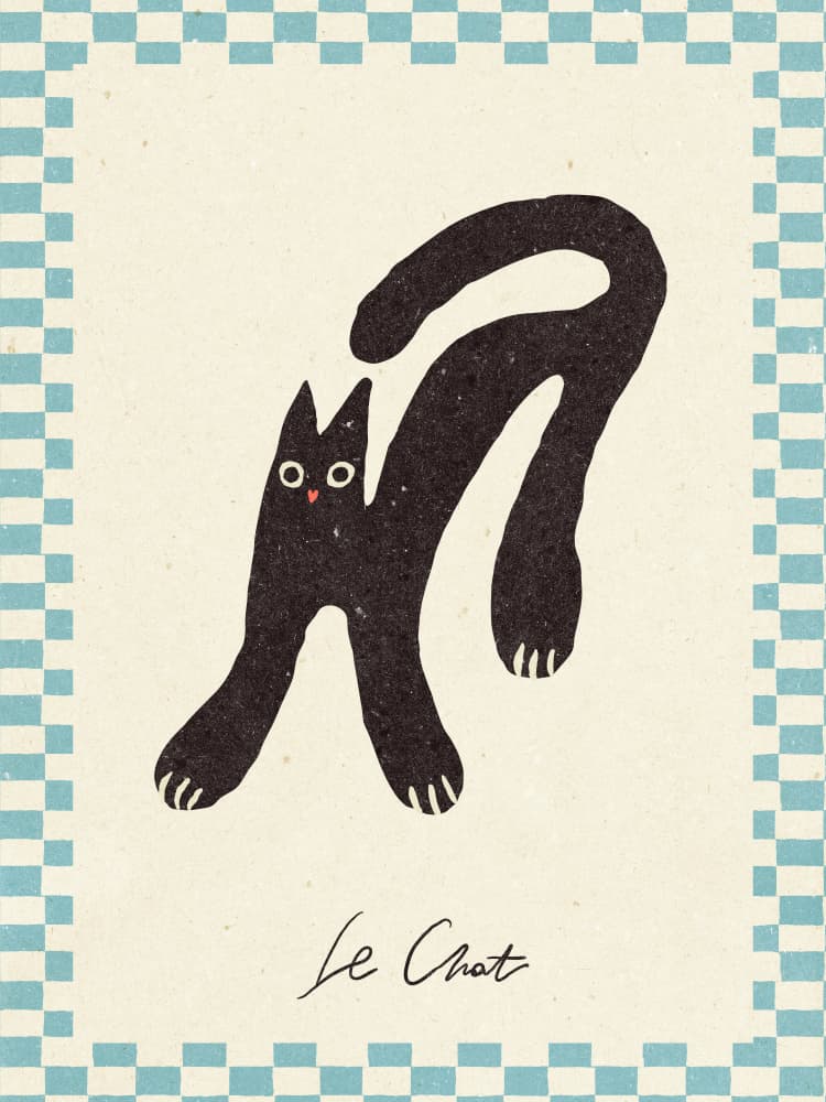 Le Chat by NKTN — canvas wall art