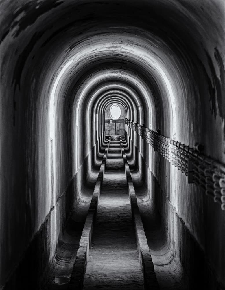 Deep Underground Pathway by Fernando Abreu — canvas wall art