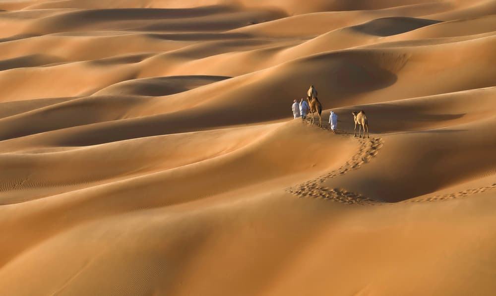 Golden Desert Passage by Karim Al Thahaby — canvas wall art