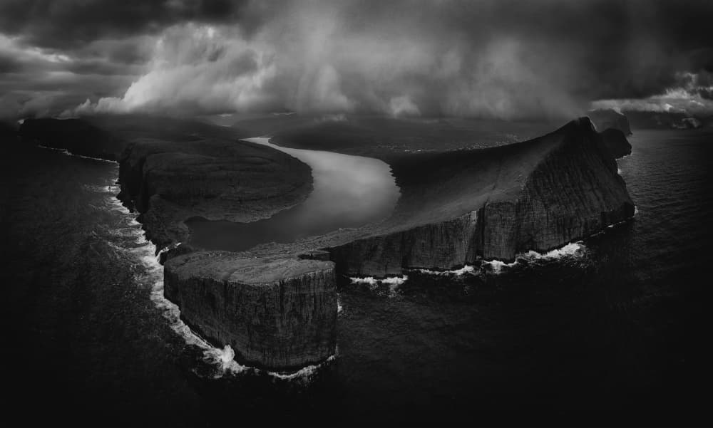 Lake Above Ocean by Lydia Jacobs — canvas wall art
