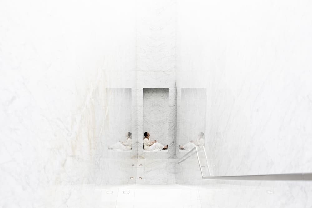 White Marble Serenity by Keisuke Ikeda @ blackcoffee — canvas wall art
