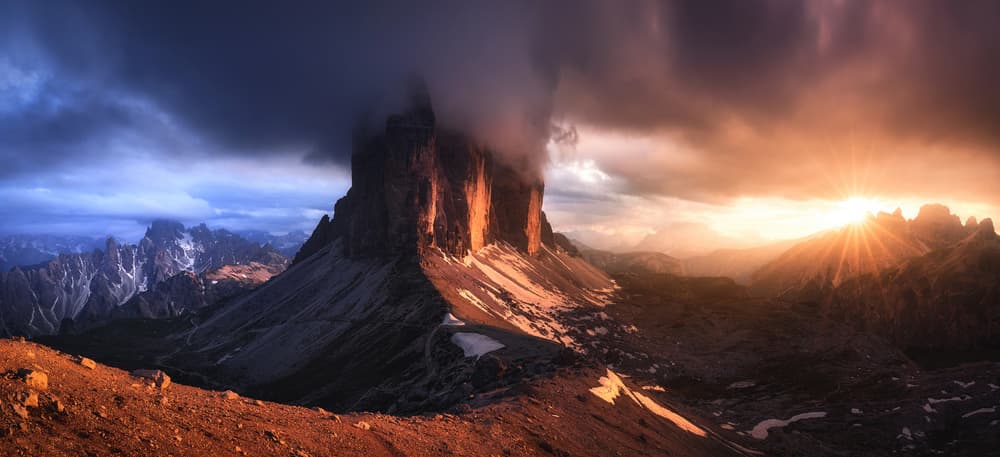 Alpine Sunset Radiance by Daniel Gastager — canvas wall art
