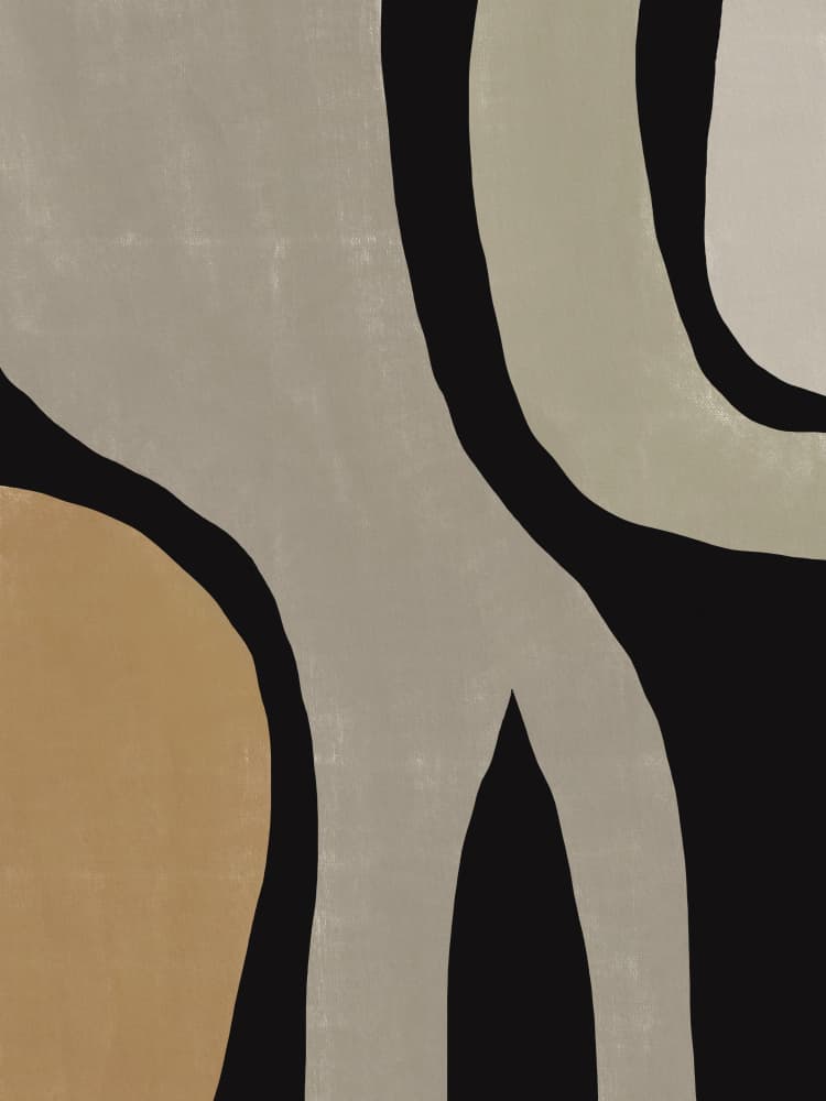 Organic Neutral Flow by Little Dean — canvas wall art
