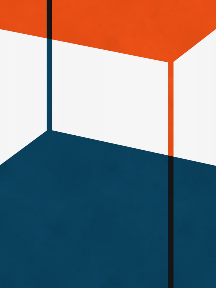Abstract Geometric Space by Vitor Costa — canvas wall art