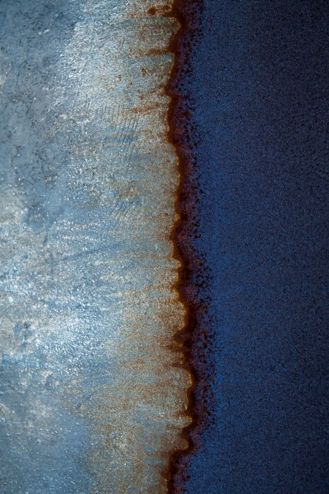 Abstract Blue Rust by Tim Mossholder — canvas wall art