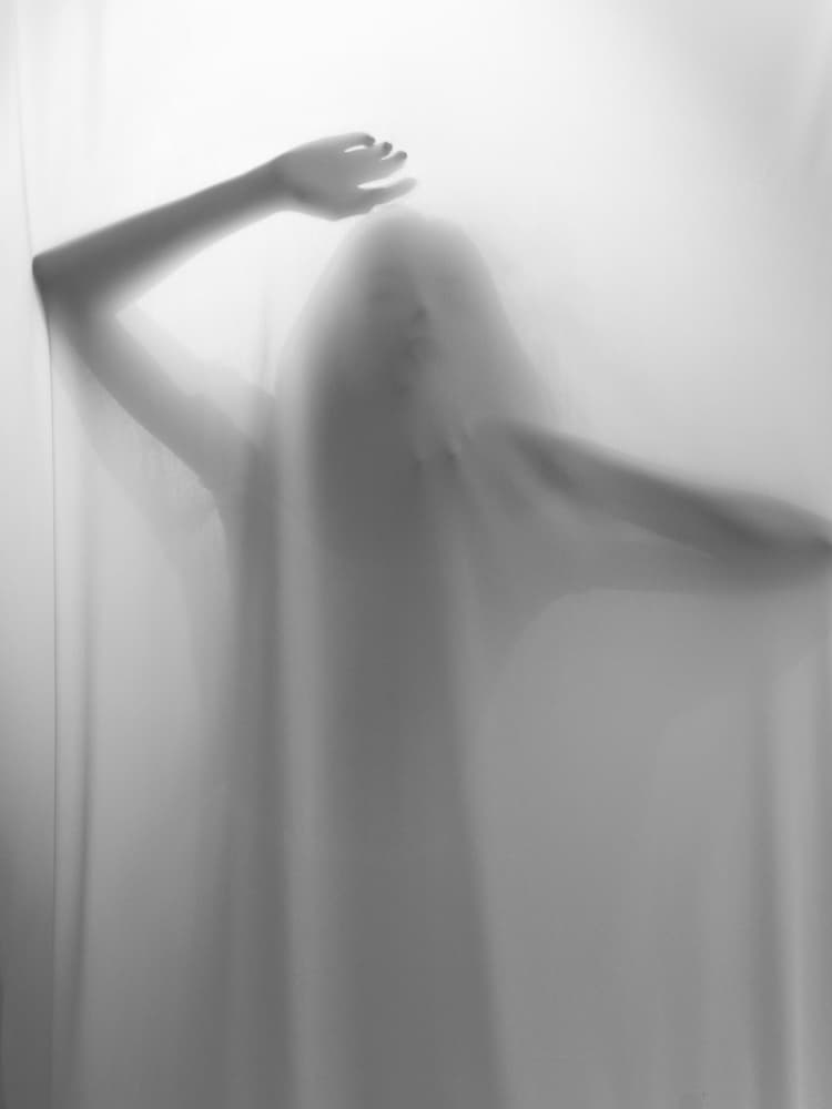 Haunting Veiled Woman by Thanakorn Chai Telan — canvas wall art