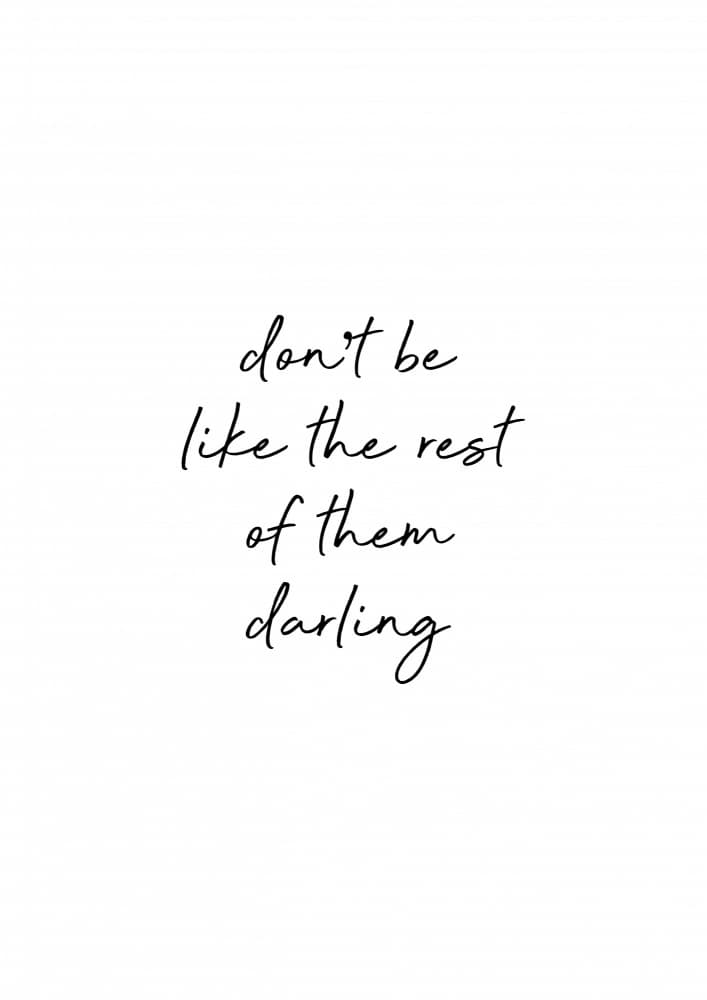 Unique Darling Script Quote by Orara Studio — canvas wall art