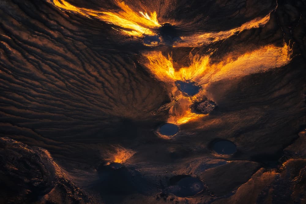 Molten Earth Glow by Vlad Paulet — canvas wall art