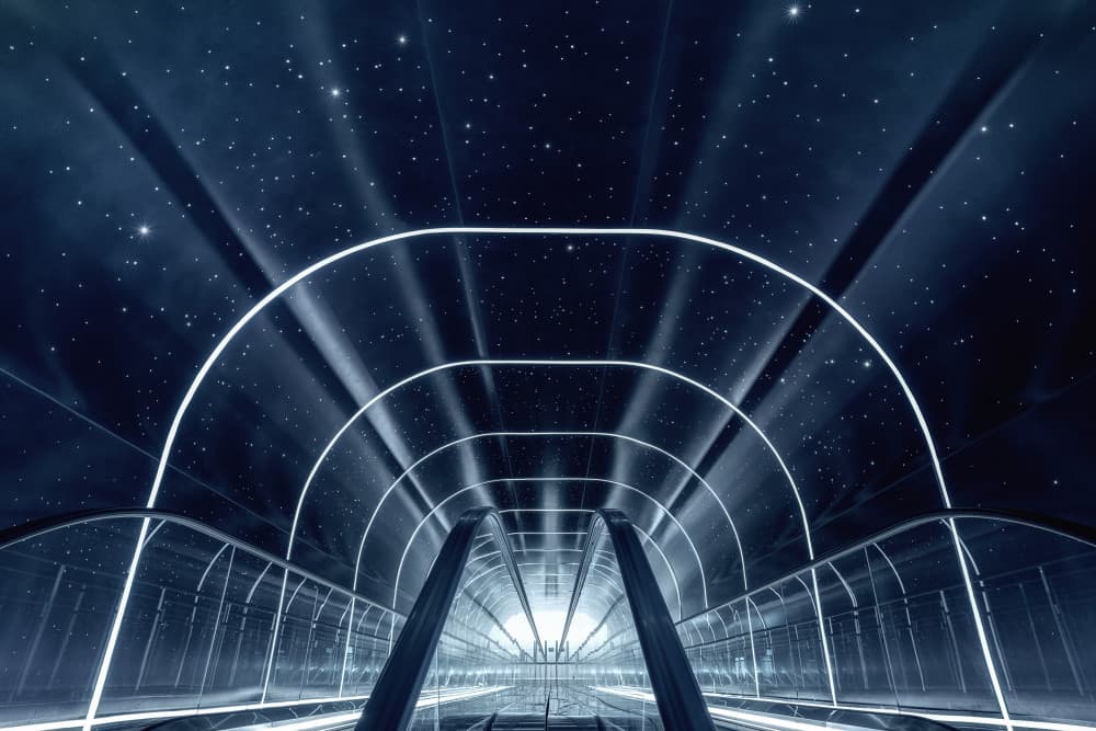 Cosmic Tunnel Pathway by Mei Xu — canvas wall art