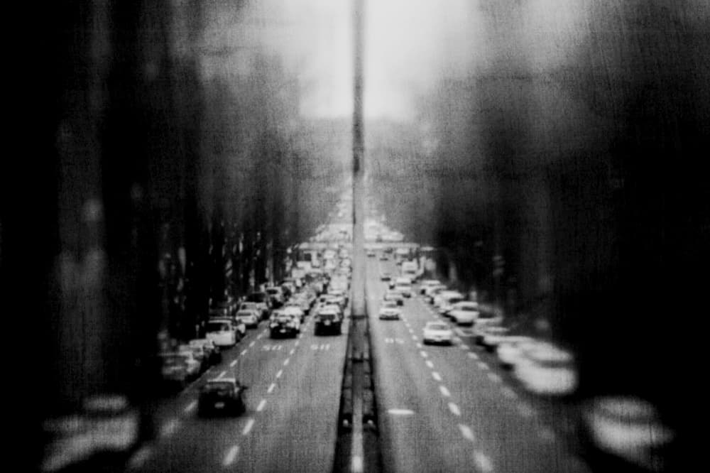Dark City Commute by Teruhiko Tsuchida — canvas wall art