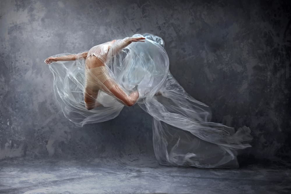 Floating Plastic Dancer by DDiArte — canvas wall art