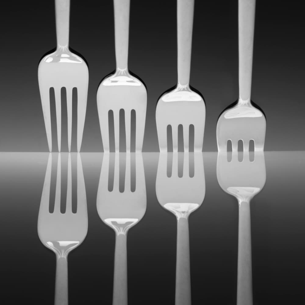 Minimalist Fork Reflections by Wieteke de Kogel — canvas wall art