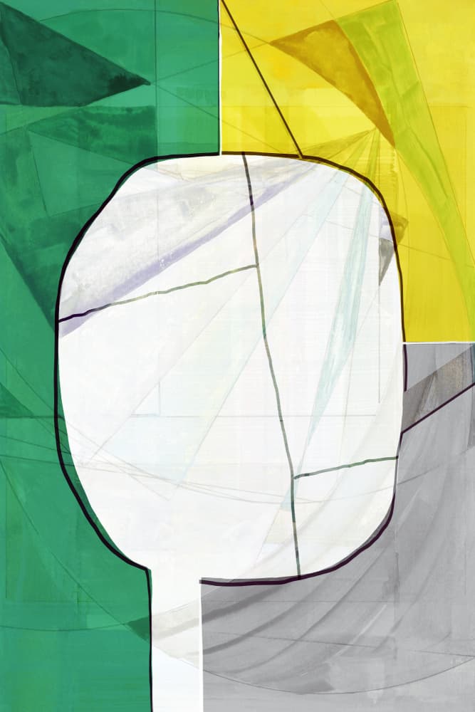 Vibrant Geometric Forms by casa cartissi — canvas wall art