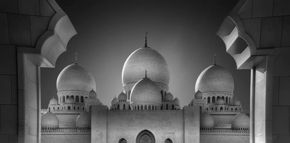 Grand Mosque Domes by Ahmed Thabet — canvas wall art