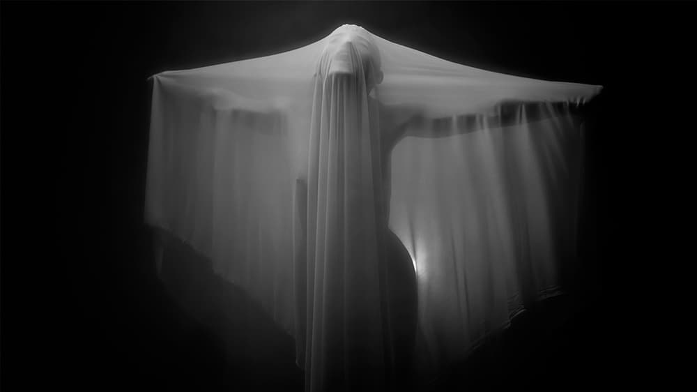 Ethereal Fabric Figure by Alexandra Fira — canvas wall art