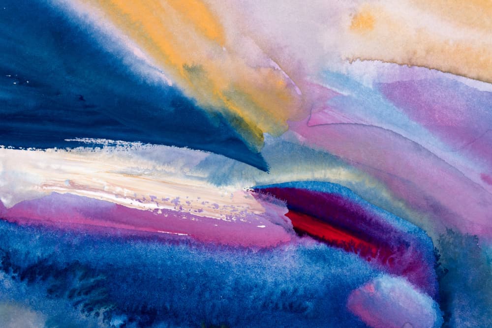 Vibrant Abstract Flow by EMELIEmaria — canvas wall art