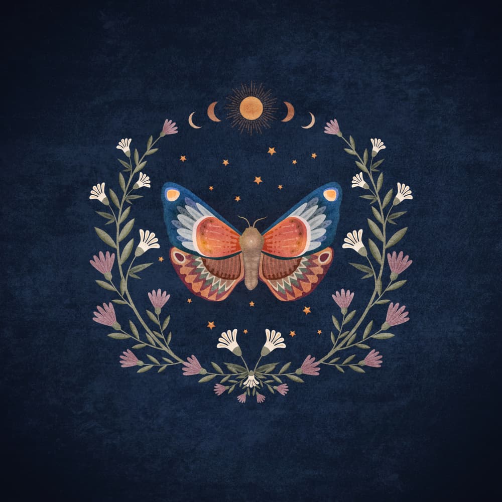 Celestial Flutter by Emel Tunaboylu — canvas wall art