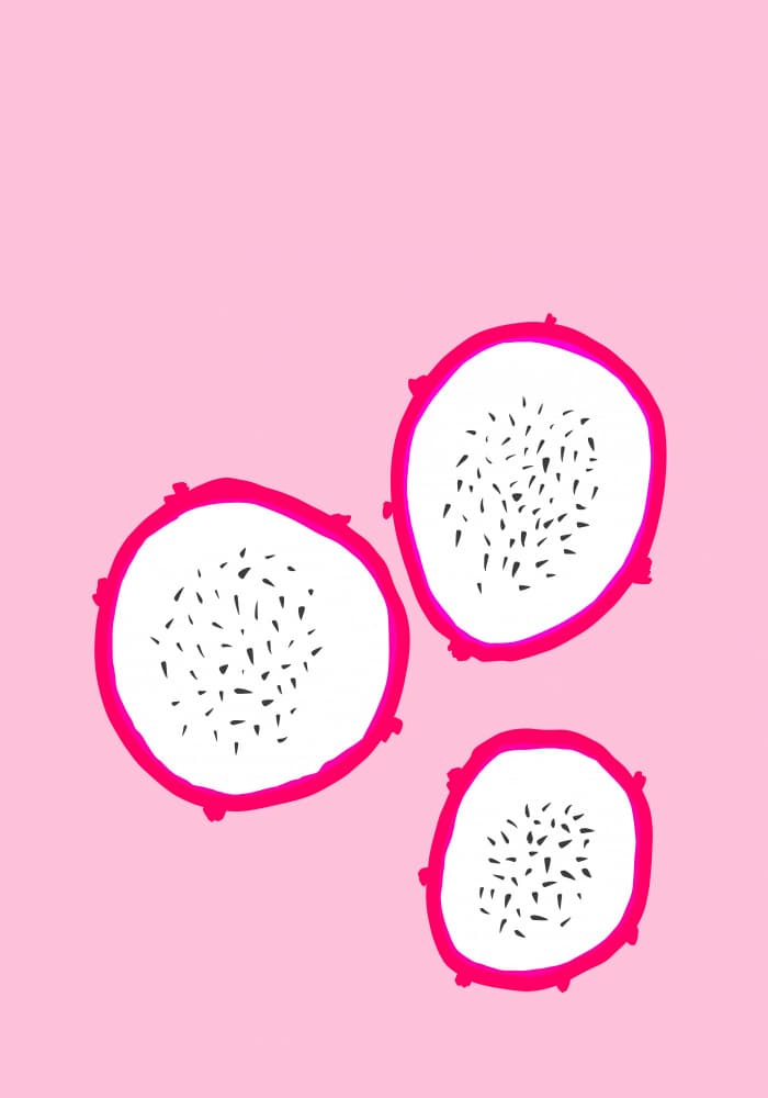 Dragon Fruit Trio by Athene Fritsch — canvas wall art