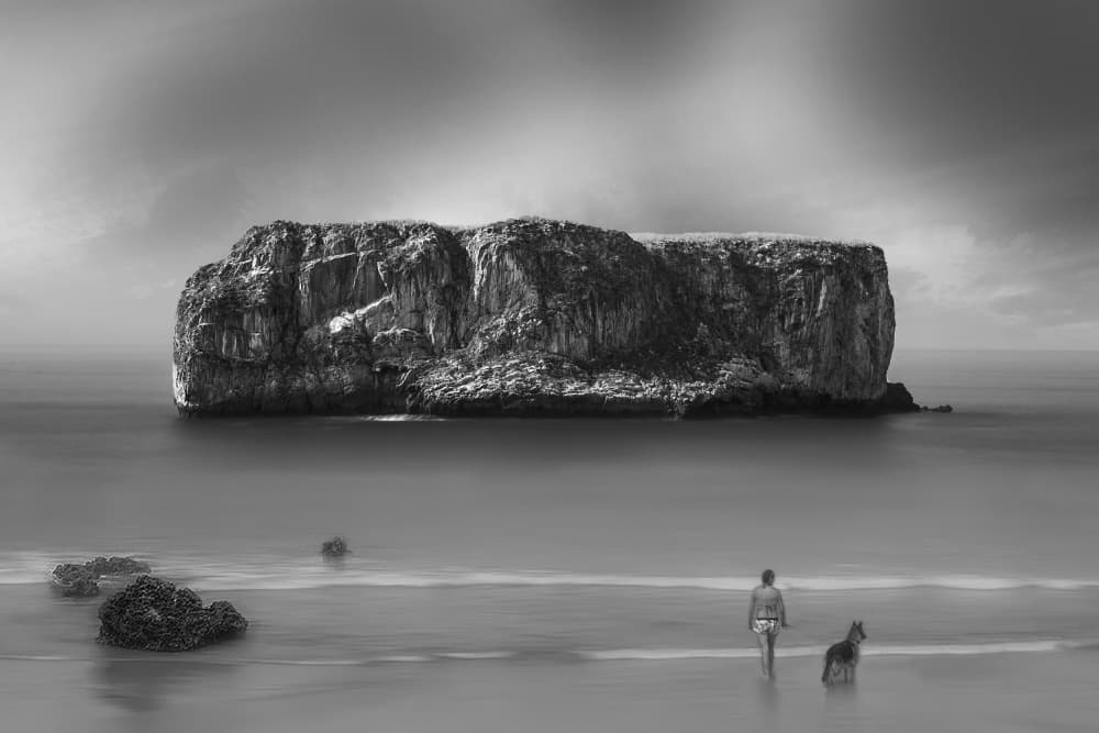 Coastal Island Serenity by Juan Antonio Palacios — canvas wall art