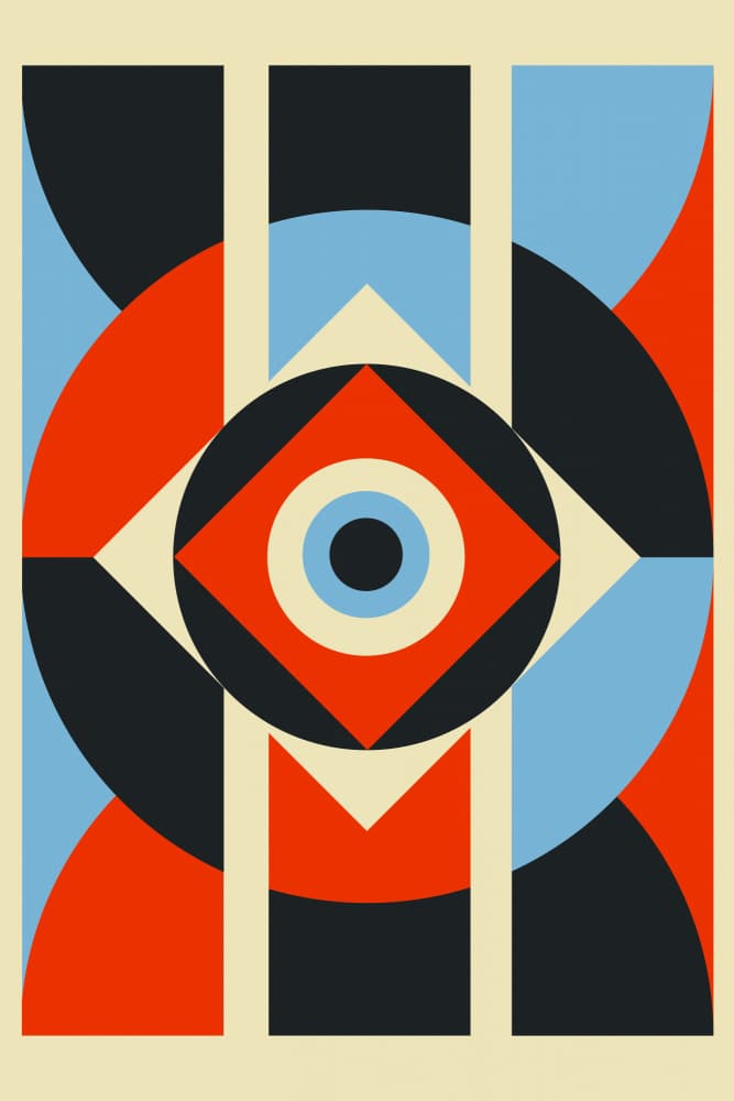 Modern Geometric Symbol by jay stanley — canvas wall art