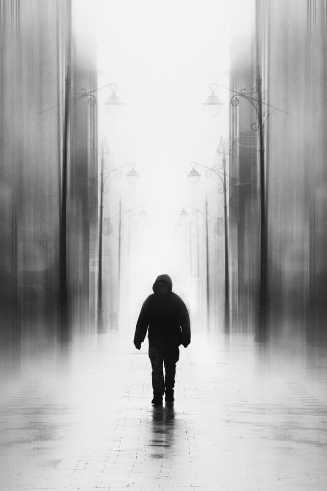 Walking Into Light by Marius Cinteza — canvas wall art