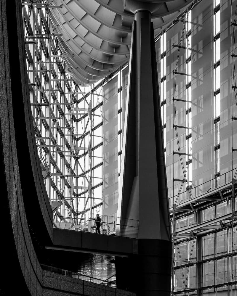 Modern Architecture Light by Stephane Navailles — canvas wall art