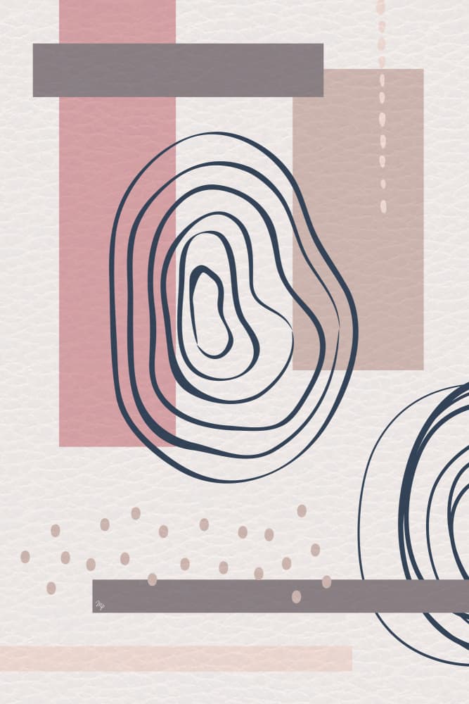 Muted Organic Geometrics by Martina — canvas wall art