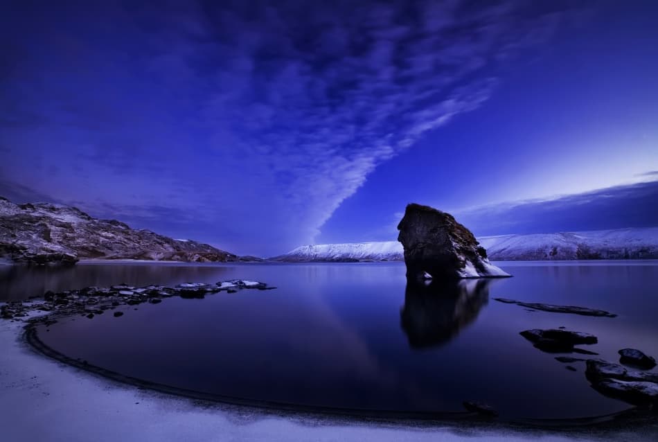 Hvítserkur Reflective Waters by Bragi Ingibergsson - BRIN — canvas wall art