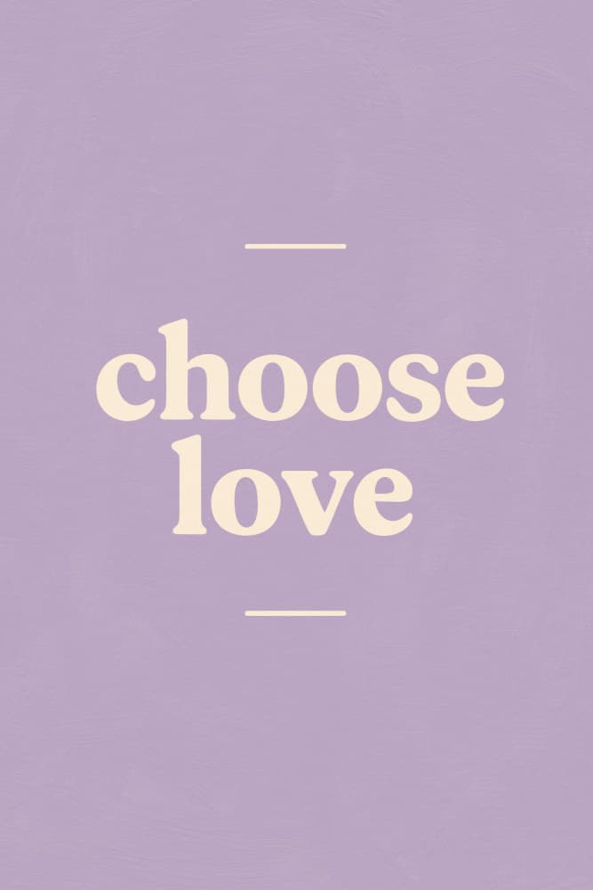 Chooselove(purple) by Treechild — canvas wall art