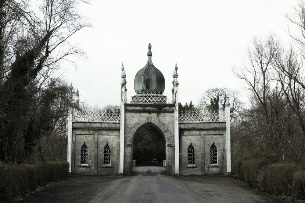 Ornate Winter Archway by Lynann Colligan — canvas wall art