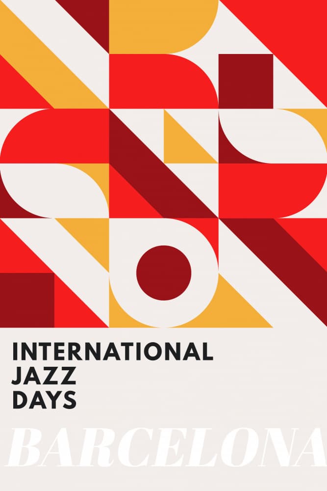 Jazz Days Barcelona by Kubistika — canvas wall art