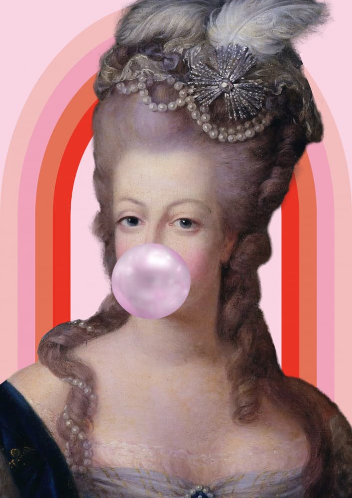 Bubblegum Queen Portrait by Talitha McQueen — canvas wall art