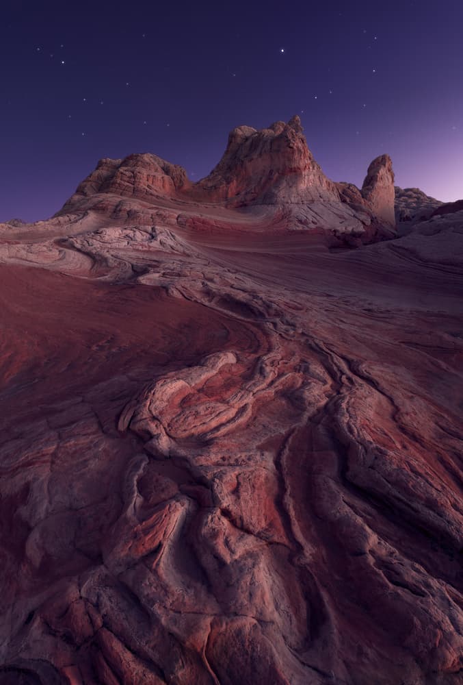 Starry Desert Rocks by Greg Barsh — canvas wall art