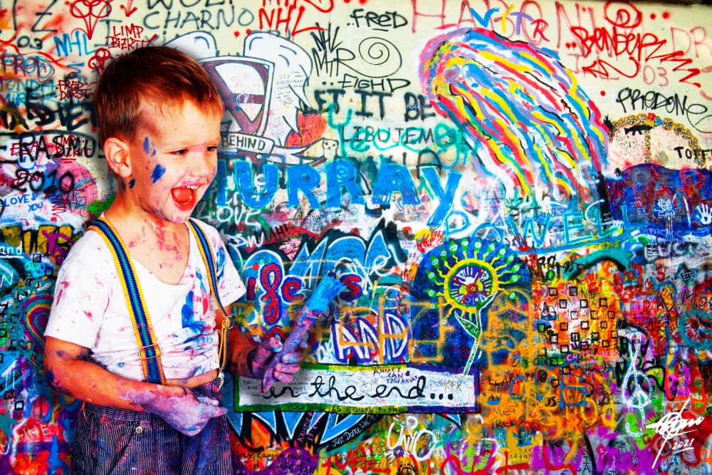 Niño Artista Ii by Osvaldo Russo — canvas wall art